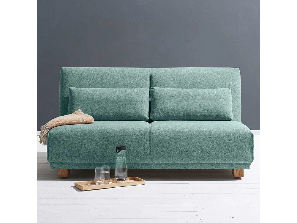 Faltsofa in Petrol Webstoff Made in Germany