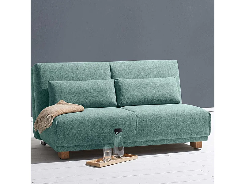 Faltsofa in Petrol Webstoff Made in Germany