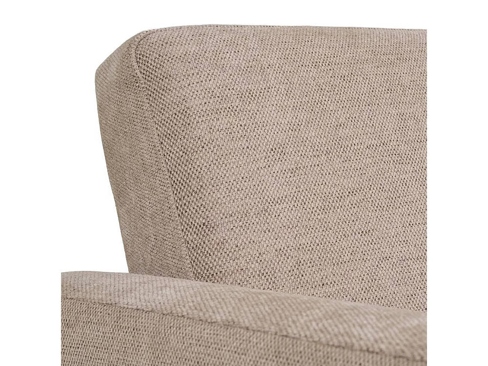 Schlafsofa Dreisitzer Couch in Beigegrau im Skandi Design