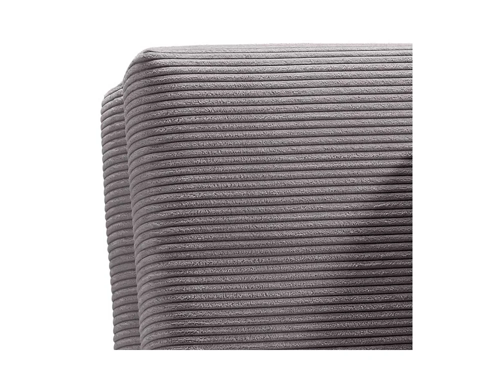 Futonschlafsofa grau Cord mit zwei Sitzplätzen 145 cm breit