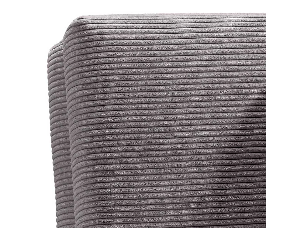 Futonschlafsofa grau Cord mit zwei Sitzplätzen 145 cm breit