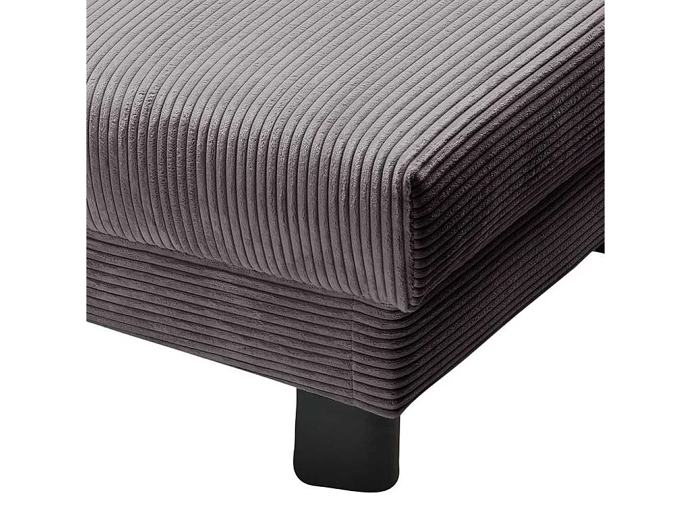 Futonschlafsofa grau Cord mit zwei Sitzplätzen 145 cm breit