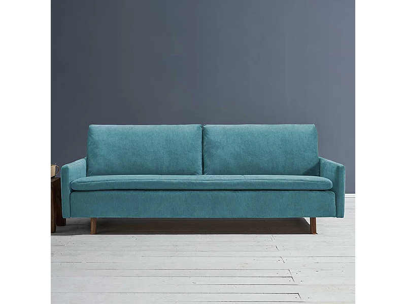 Bettsofa Petrol Made in Germany Rücken Klappmechanik