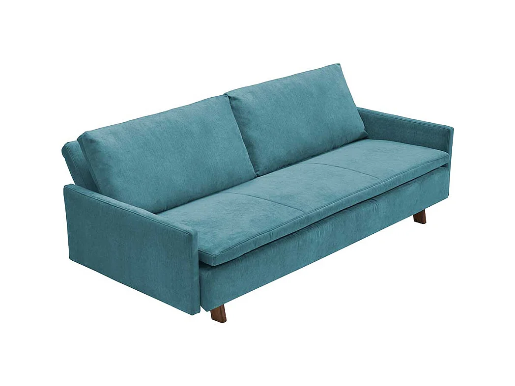 Bettsofa Petrol Made in Germany Rücken Klappmechanik