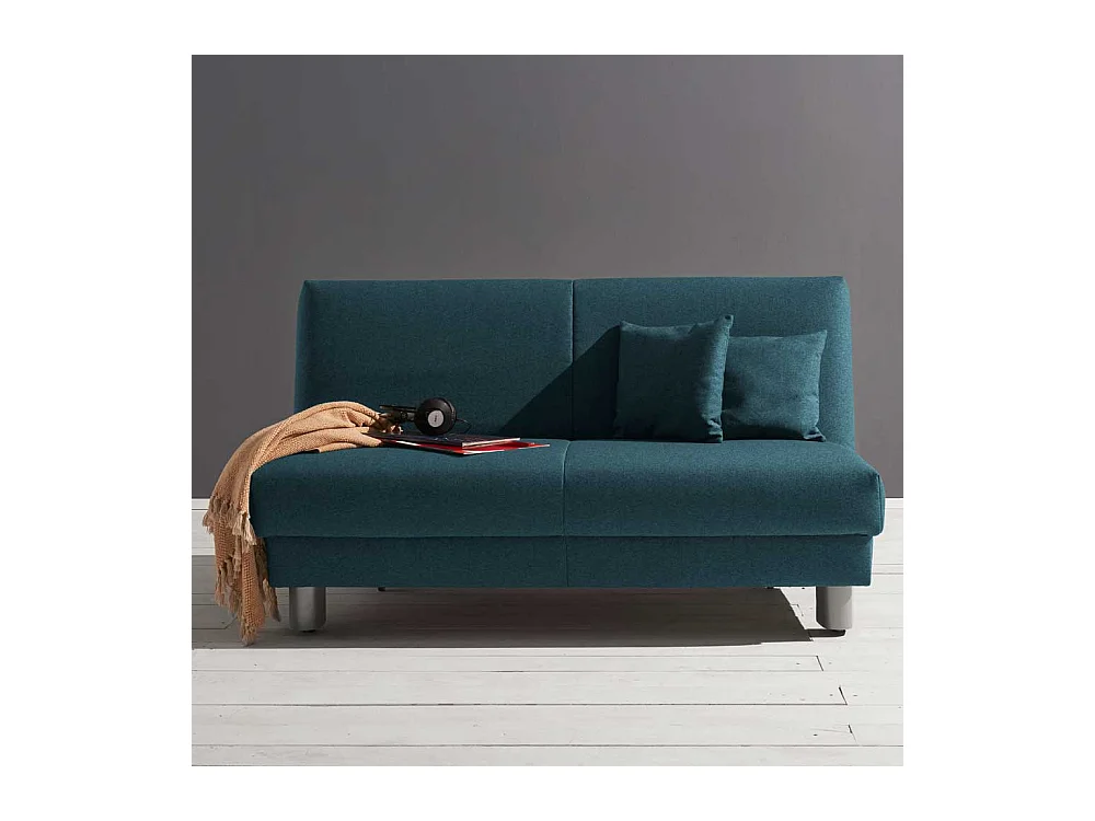 Klappsofa in Petrol Schlaffunktion