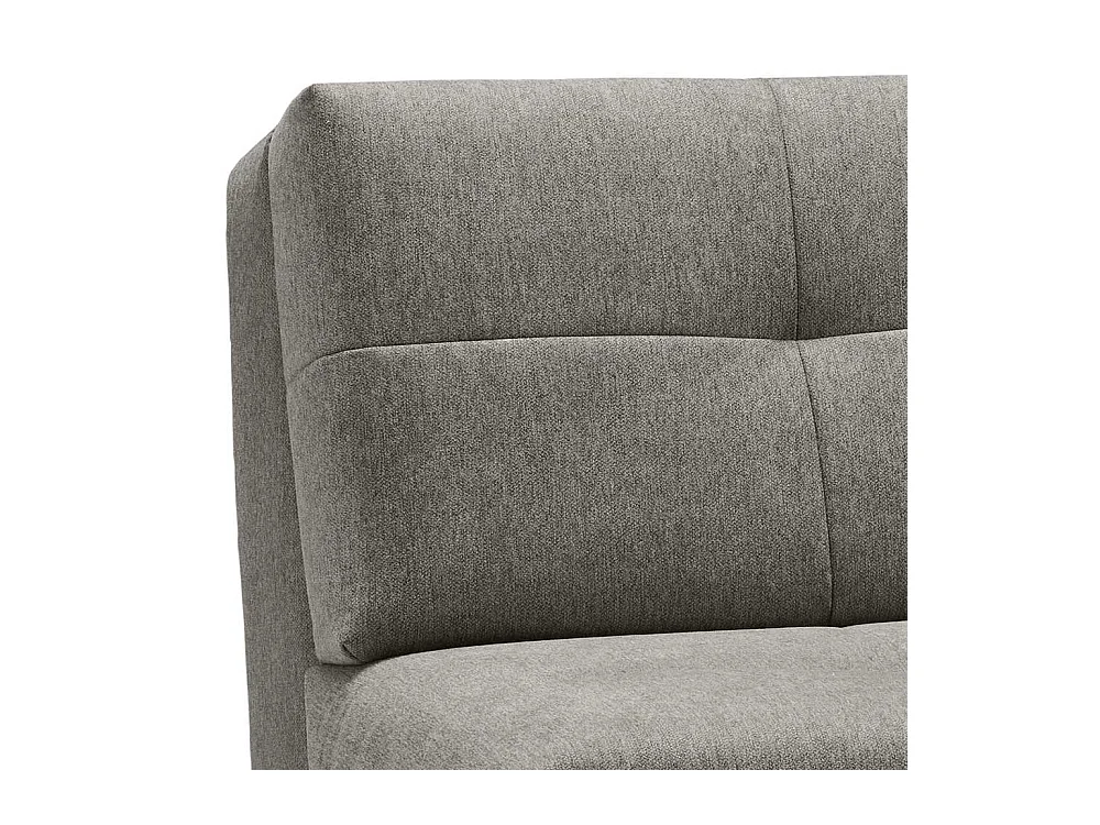 Zweisitzer Schlafsofa in Grau Vierfußgestell aus Metall