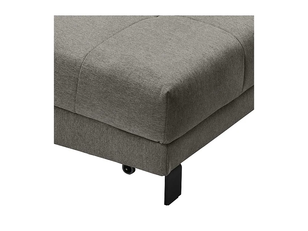 Zweisitzer Schlafsofa in Grau Vierfußgestell aus Metall