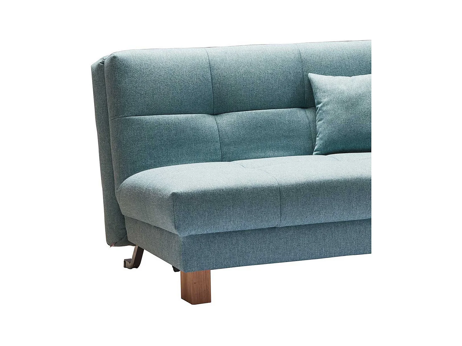 Schlafsofa in Türkis Webstoff