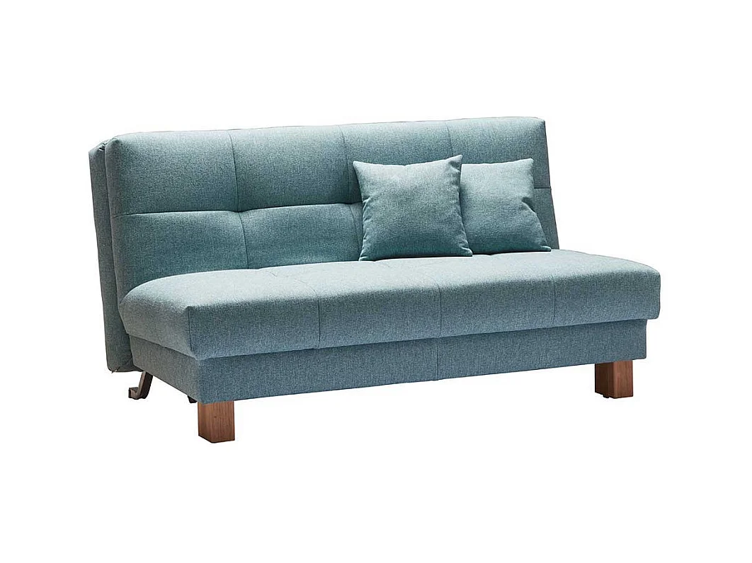 Schlafsofa in Türkis Webstoff