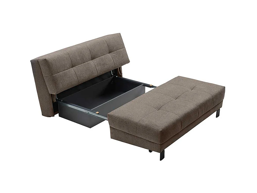 Klappcouch in modernem Design Vierfußgestell aus Metall