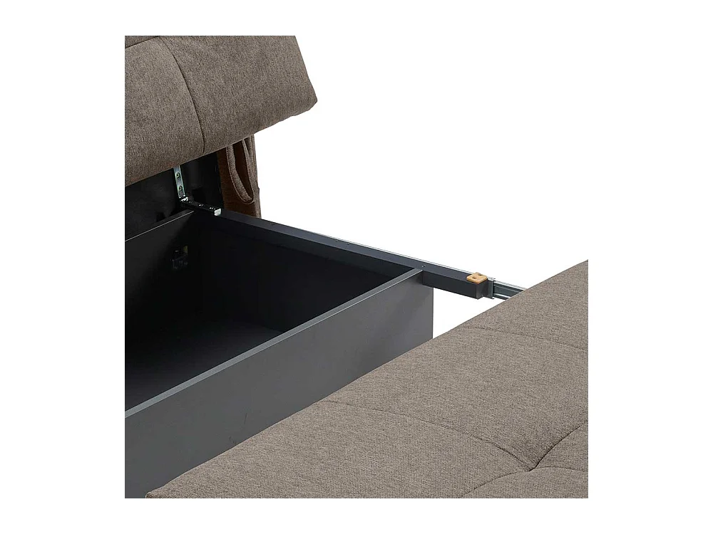 Klappcouch in modernem Design Vierfußgestell aus Metall