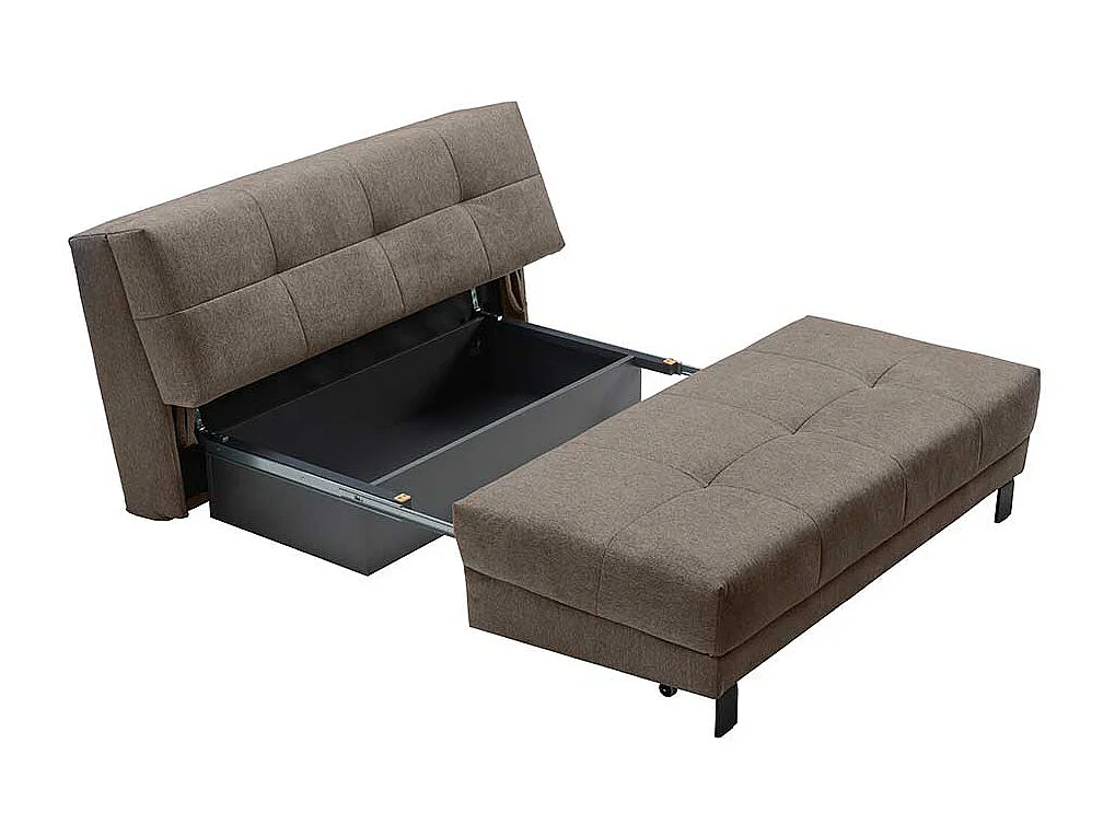 Klappcouch in modernem Design Vierfußgestell aus Metall