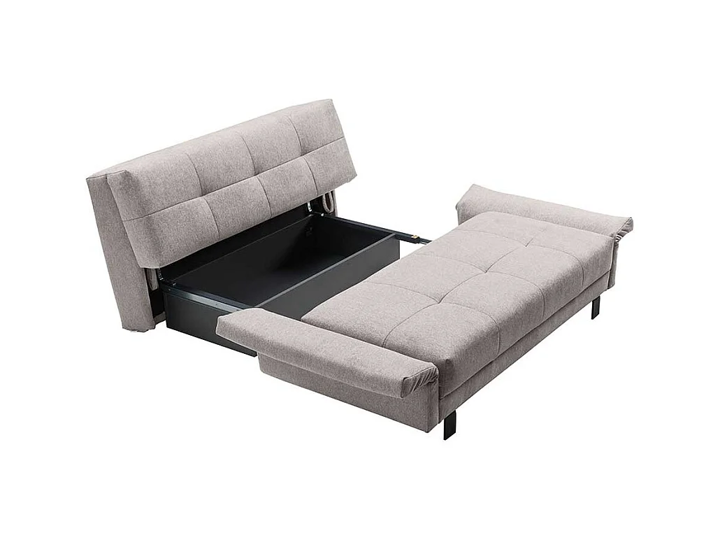 Zweisitzer Schlafsofas mit Faltmechanik Flachgewebe
