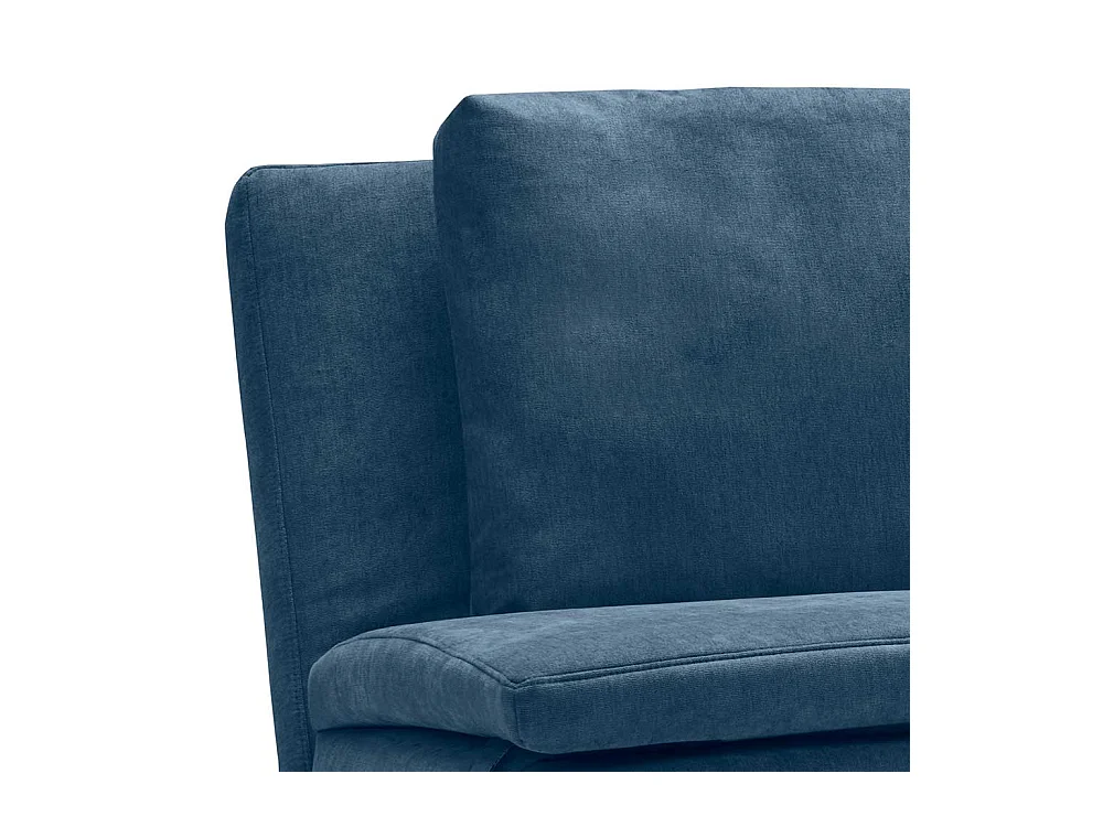 Funktions Sofa blau mit Rücken Klappmechanik 205 cm breit