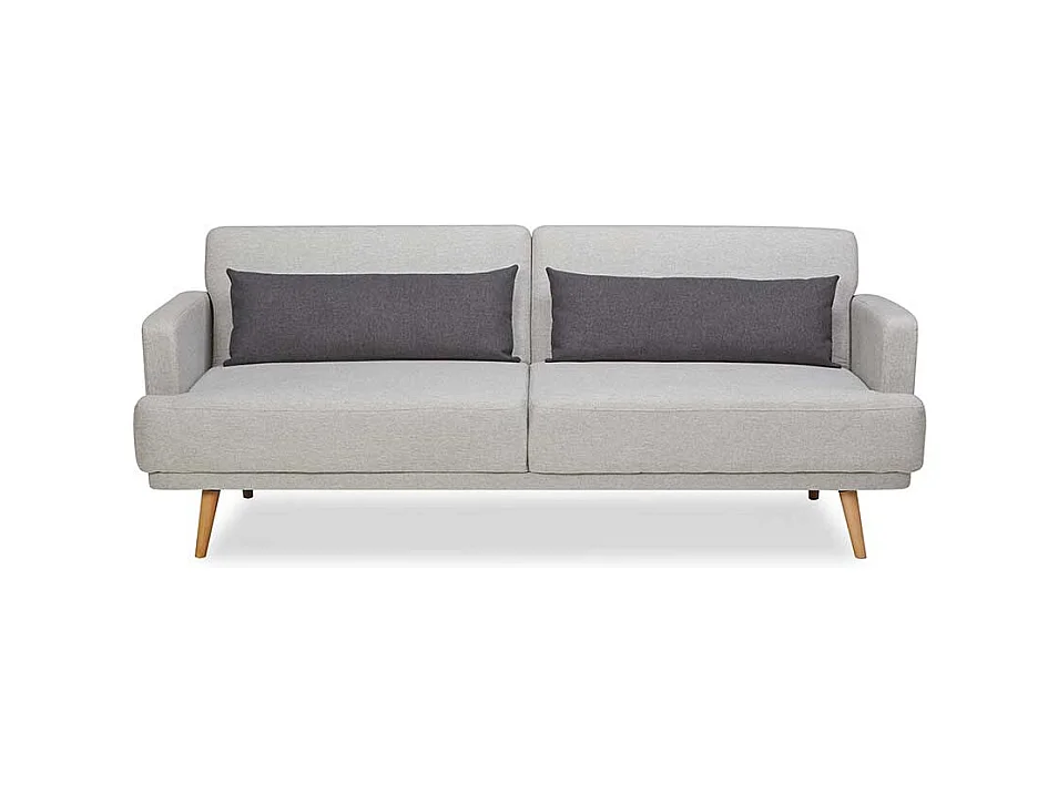 Schlafsofa mit Rücken Klappmechanik Fußgestell aus Holz