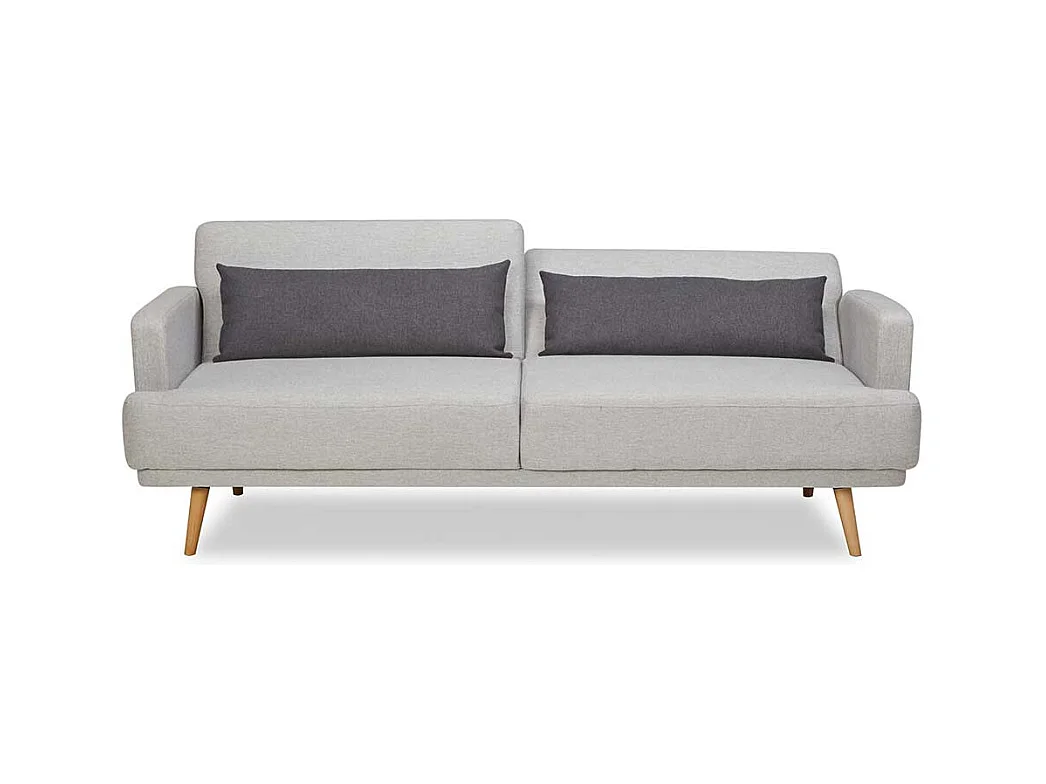 Schlafsofa mit Rücken Klappmechanik Fußgestell aus Holz