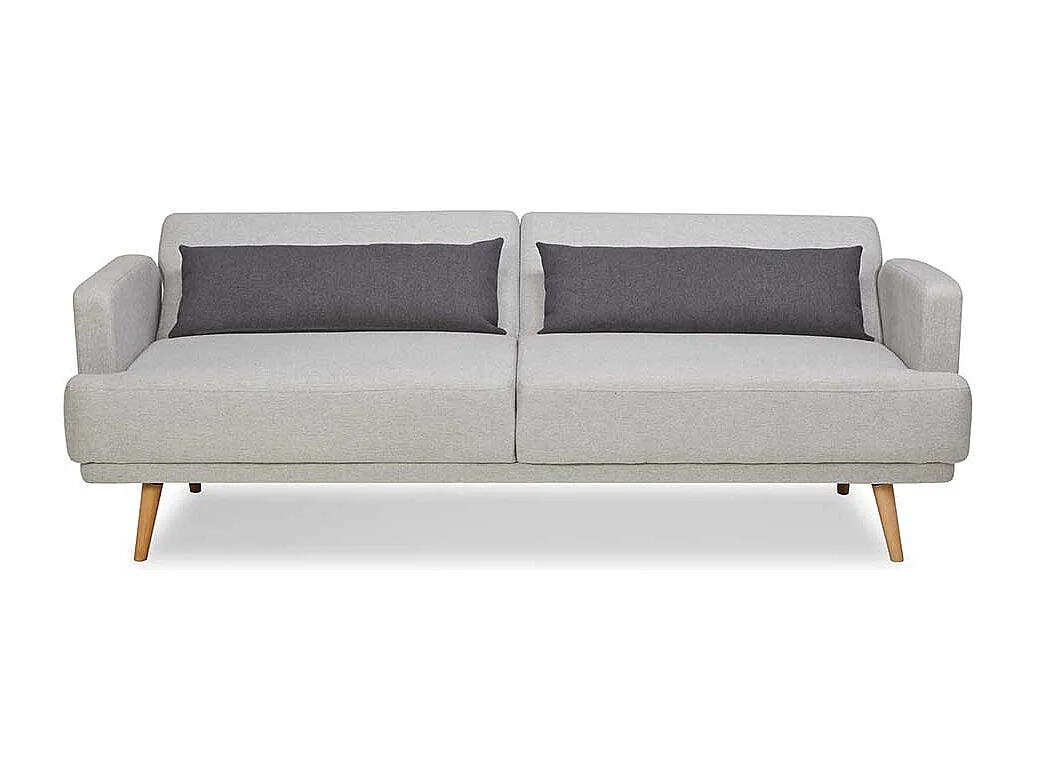 Schlafsofa mit Rücken Klappmechanik Fußgestell aus Holz