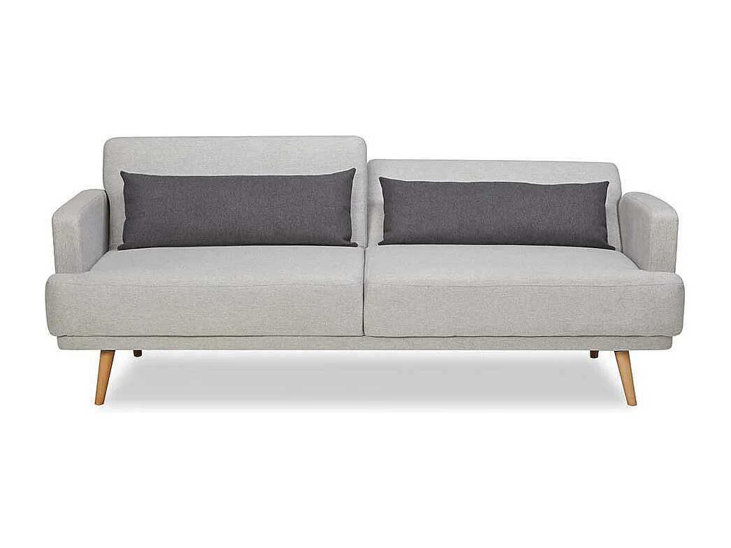 Schlafsofa mit Rücken Klappmechanik Fußgestell aus Holz