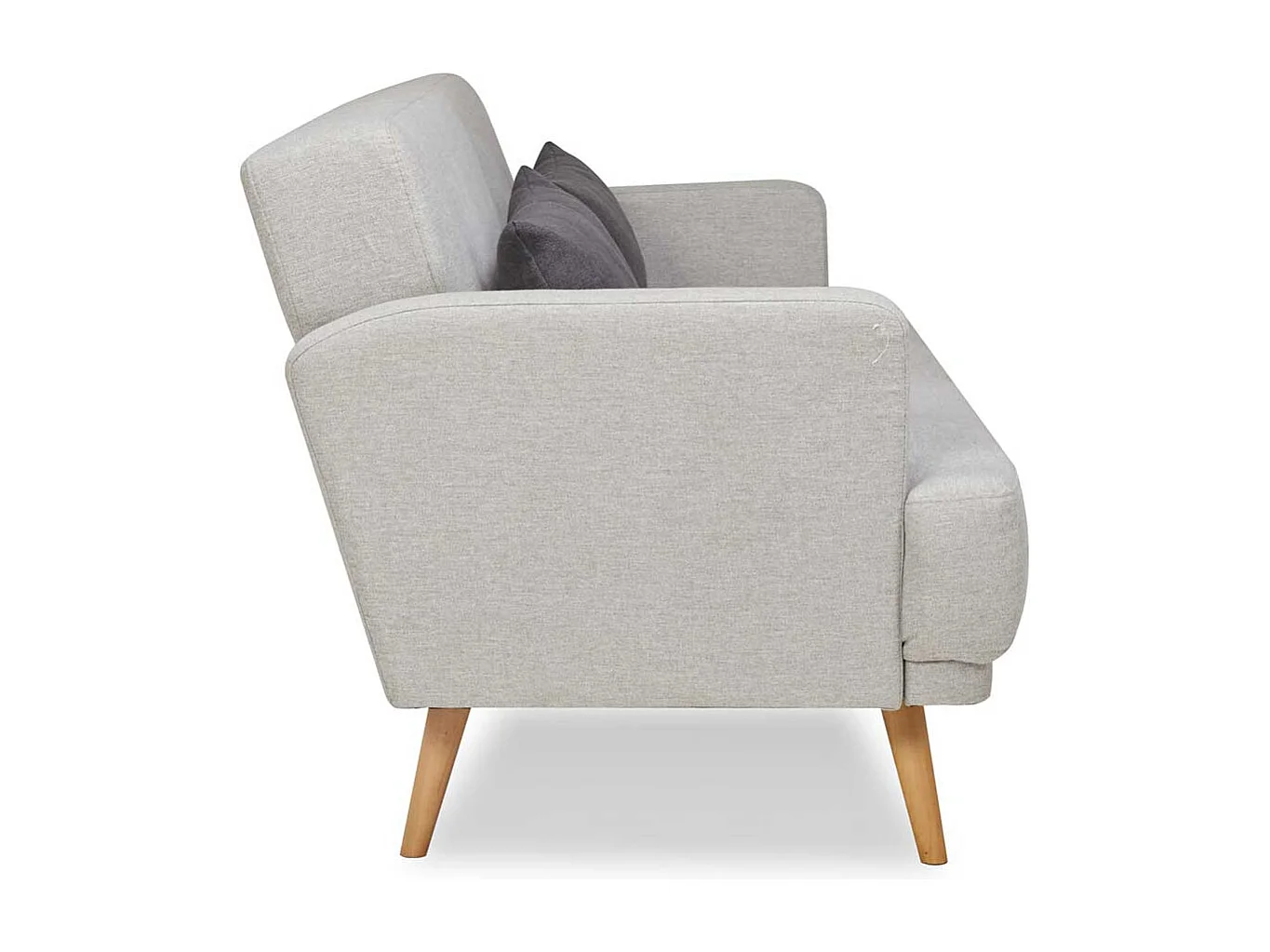 Schlafsofa mit Rücken Klappmechanik Fußgestell aus Holz