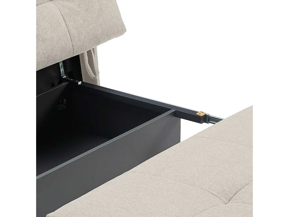 Bettcouch Made in Germany Vierfußgestell aus Metall