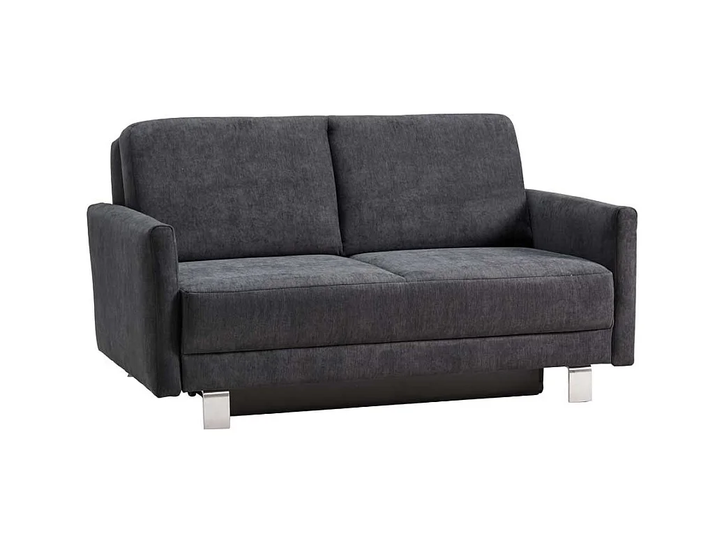Ausziehsofa in Blaugrau Microvelour Made in Germany