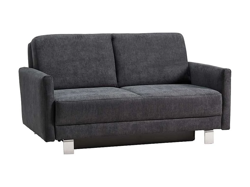 Ausziehsofa in Blaugrau Microvelour Made in Germany