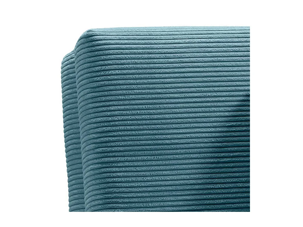 Ausziehsofa Cord in Petrol Untergestell aus Metall