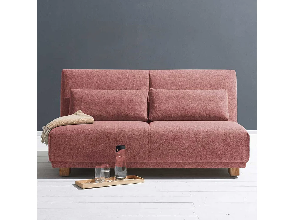 Klappsofa in Rosa Stoff Made in Germany