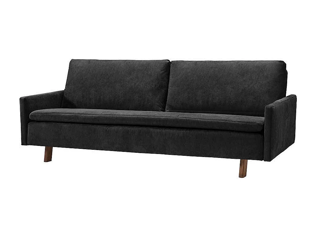 Kippsofa modern in Schwarz und Eichefarben Armlehnen