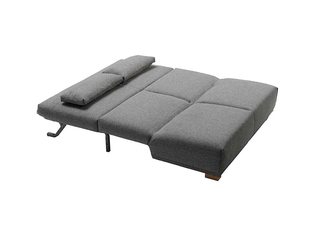 Schlafcouch in Grau Stoff 85 cm hoch