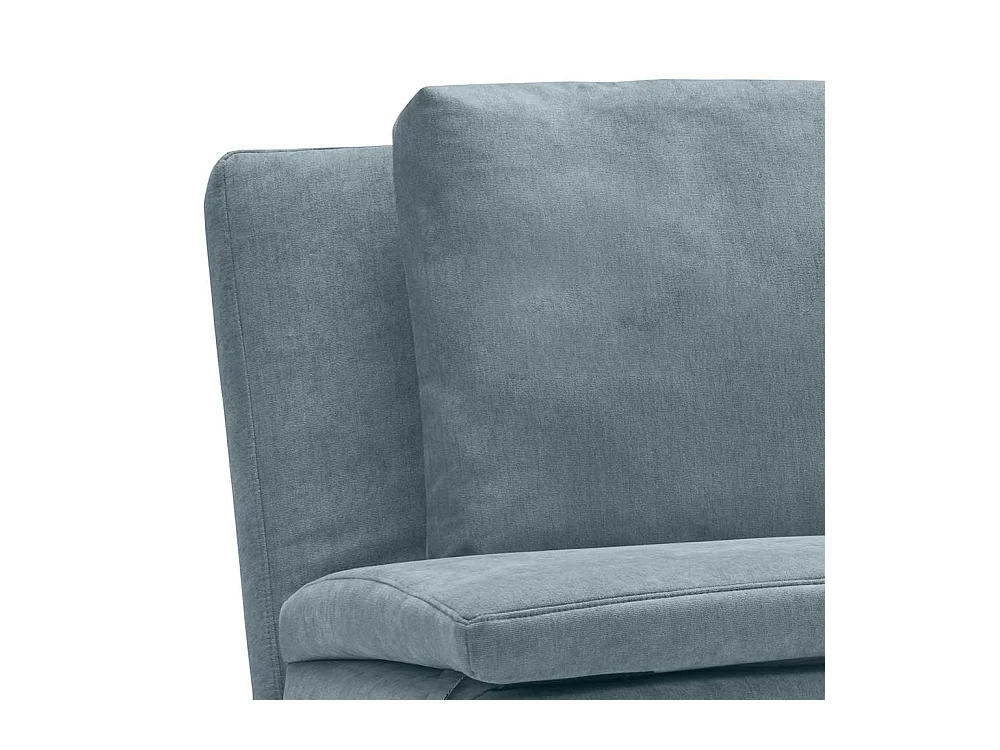 Liegesofa Hellblau mit Rücken Klappmechanik 205 cm breit