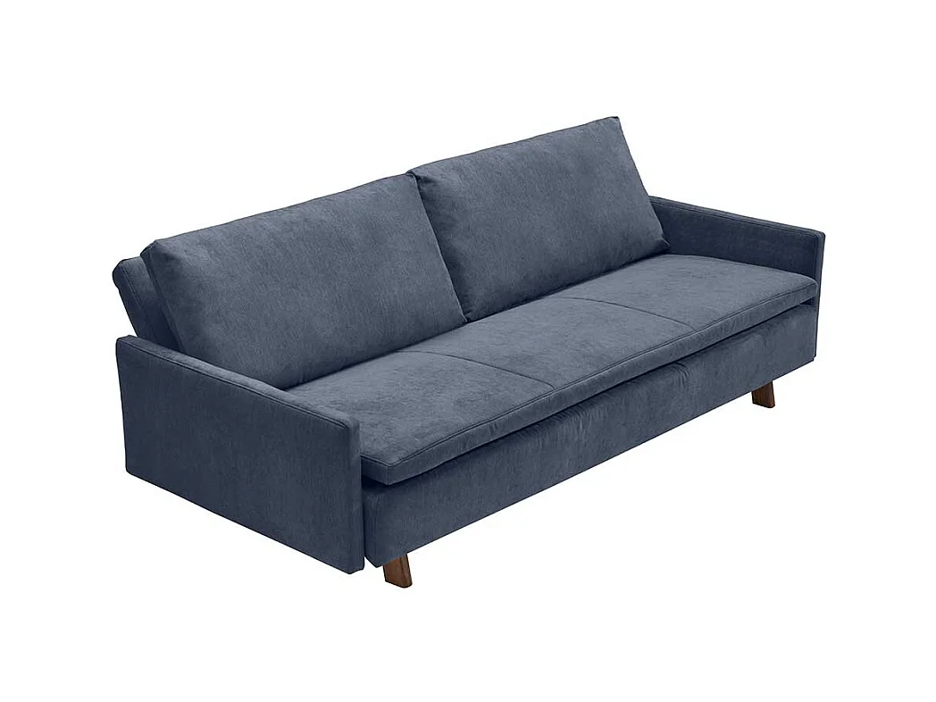 Schlafsofa dunkelblau in modernem Design Armlehnen