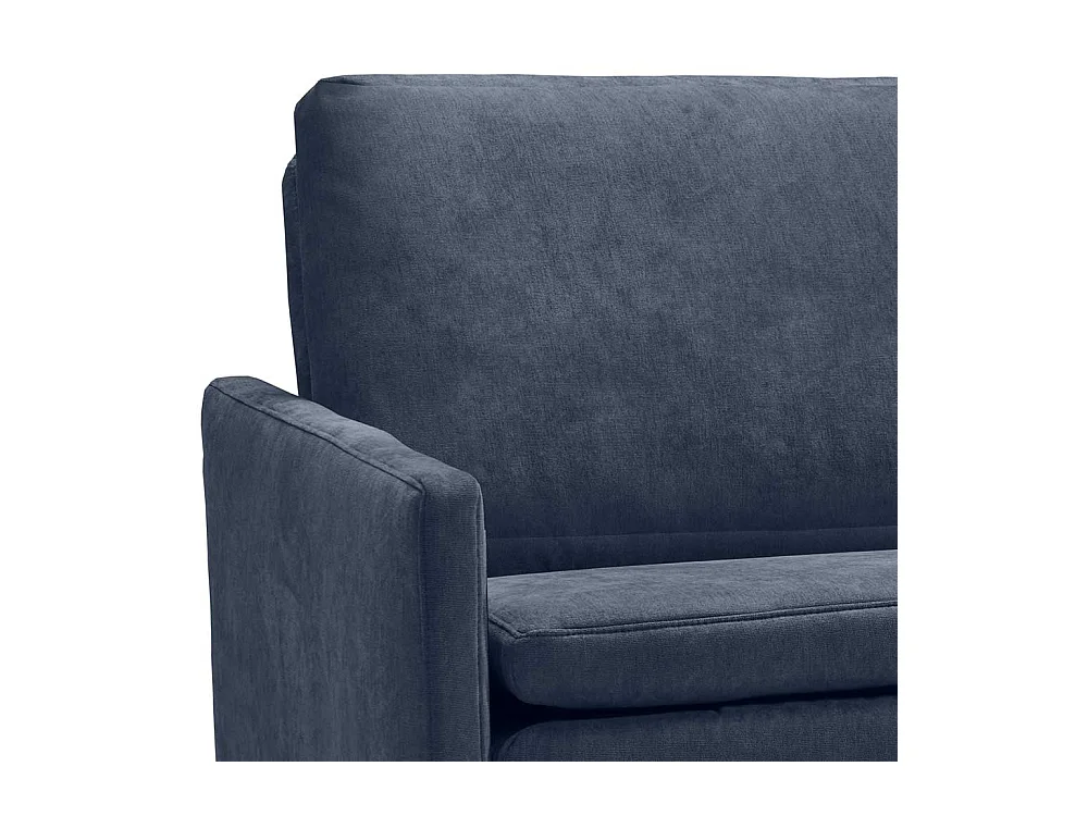 Schlafsofa dunkelblau in modernem Design Armlehnen