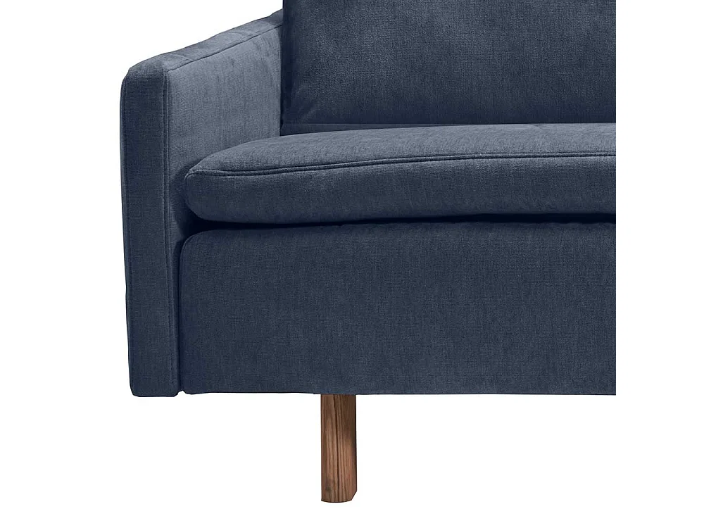 Schlafsofa dunkelblau in modernem Design Armlehnen