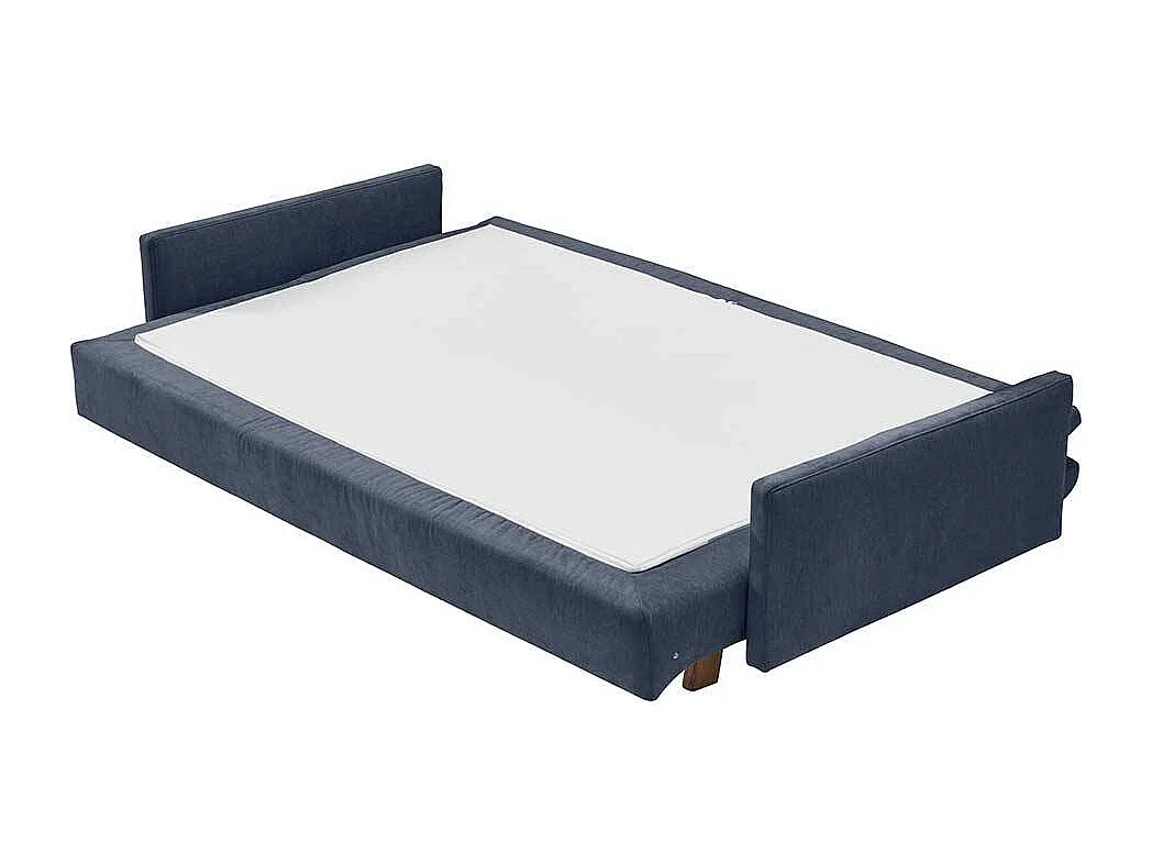 Schlafsofa dunkelblau in modernem Design Armlehnen