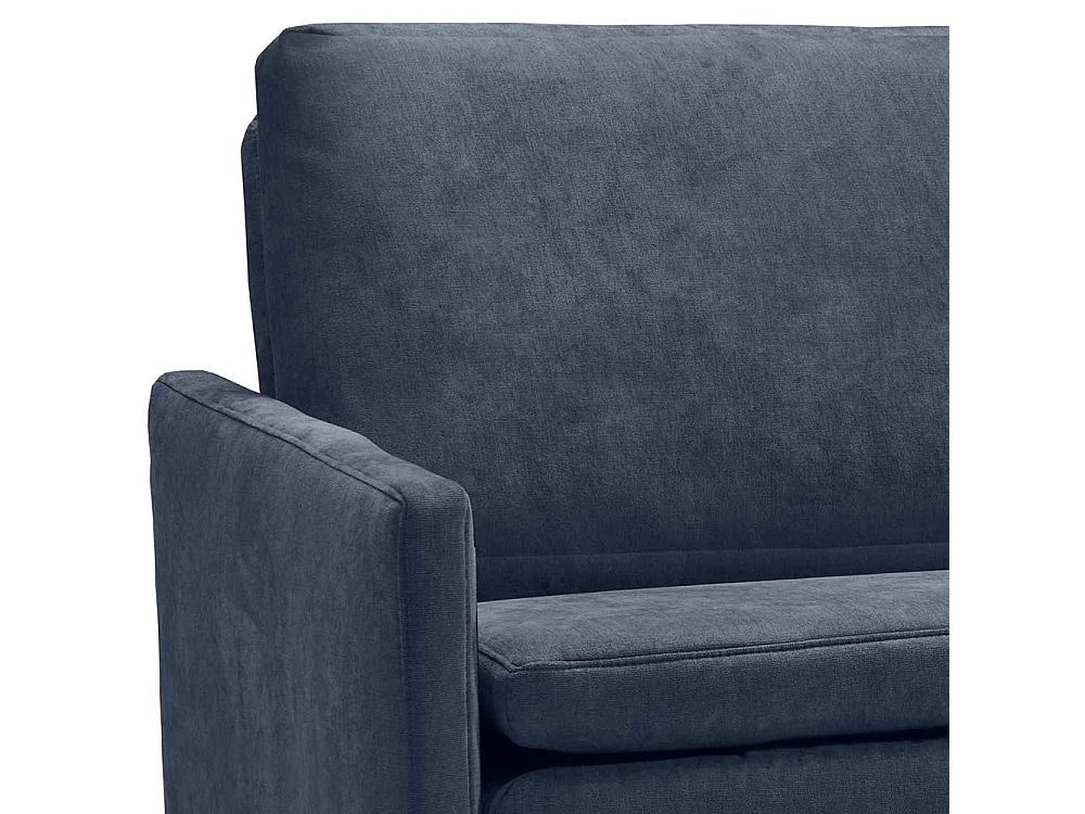 Schlafsofa dunkelblau in modernem Design Armlehnen