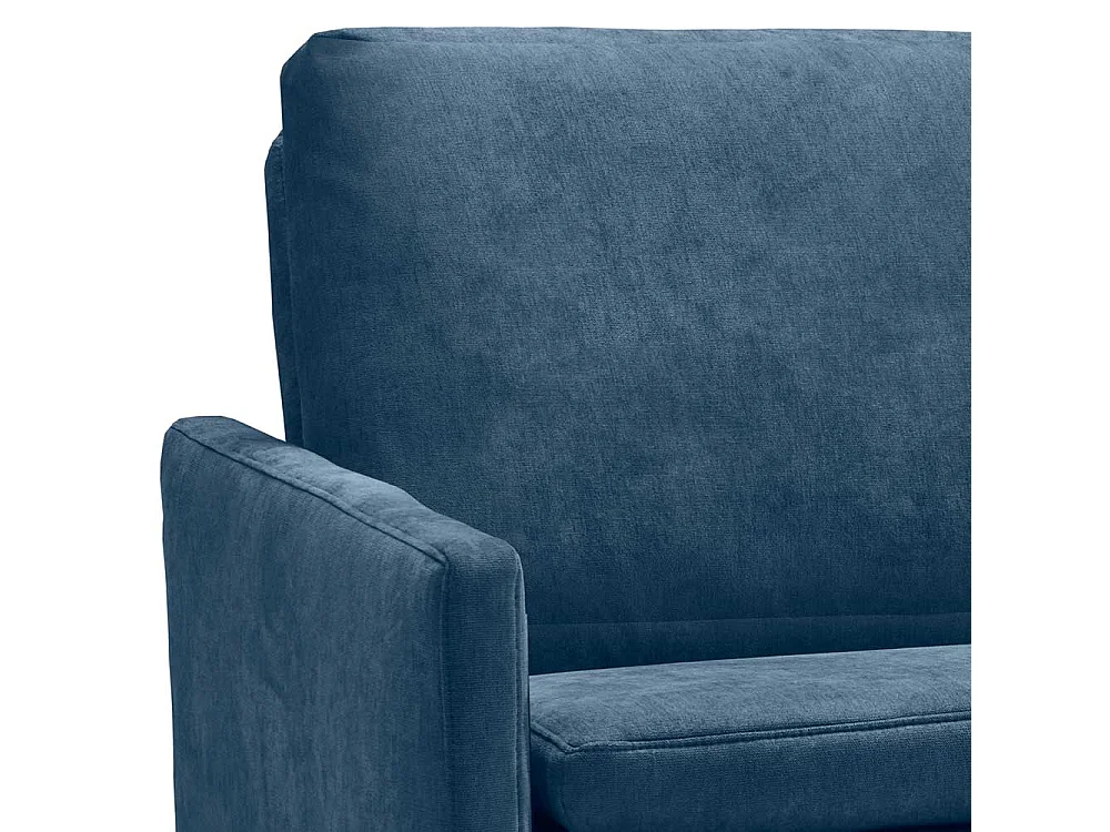 Bettcouch blau modern mit Rücken Klappmechanik 220 cm breit
