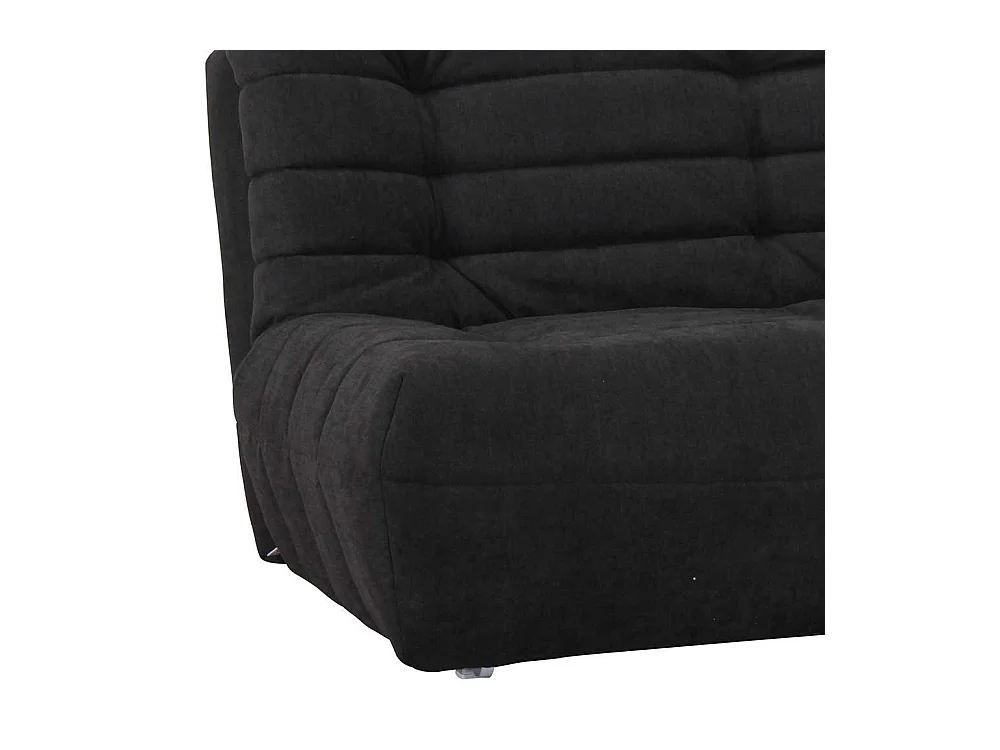 Klappcouch in Schwarz Stoff modern