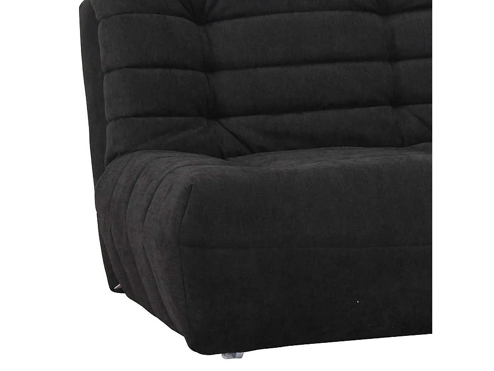 Klappcouch in Schwarz Stoff modern