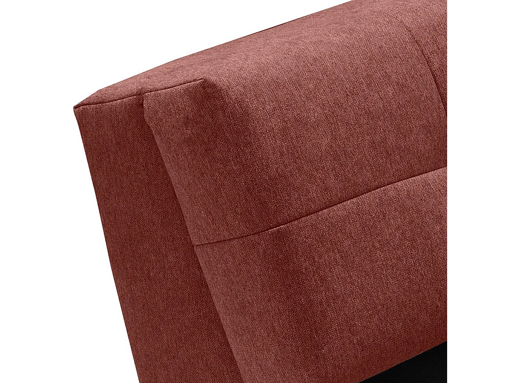 Schlafcouch mit verstellbaren Armlehnen Rücken echt bezogen