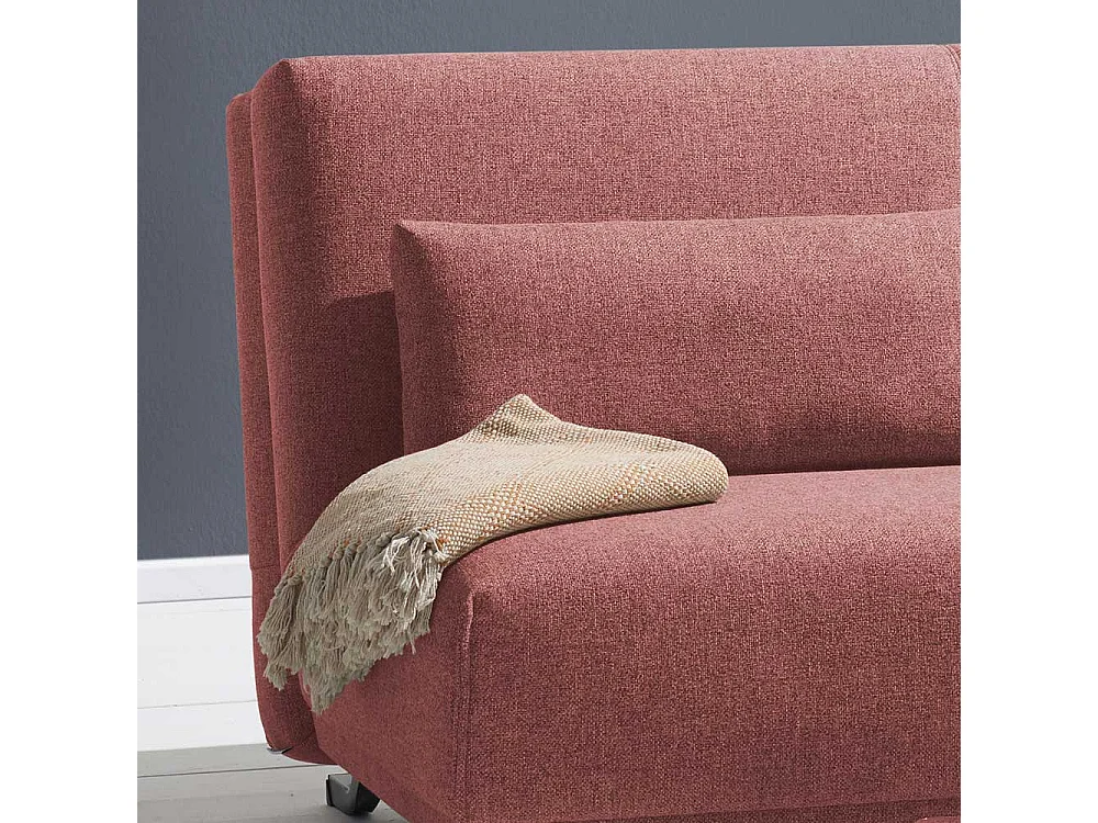 Klappsofa in Rosa Stoff Made in Germany