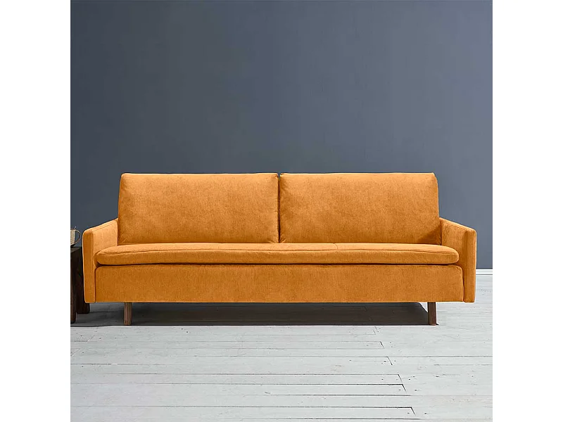 Liegesofa modern Gelb Made in Germany Rücken Klappmechanik