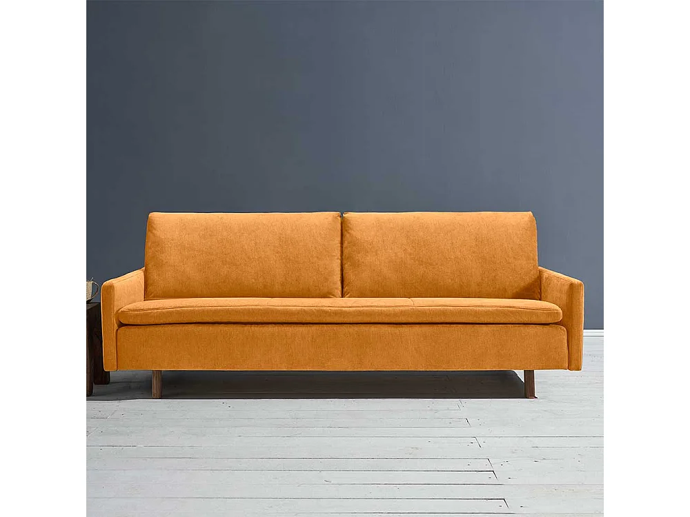 Liegesofa modern Gelb Made in Germany Rücken Klappmechanik