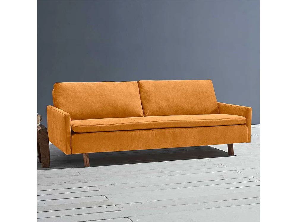 Liegesofa modern Gelb Made in Germany Rücken Klappmechanik