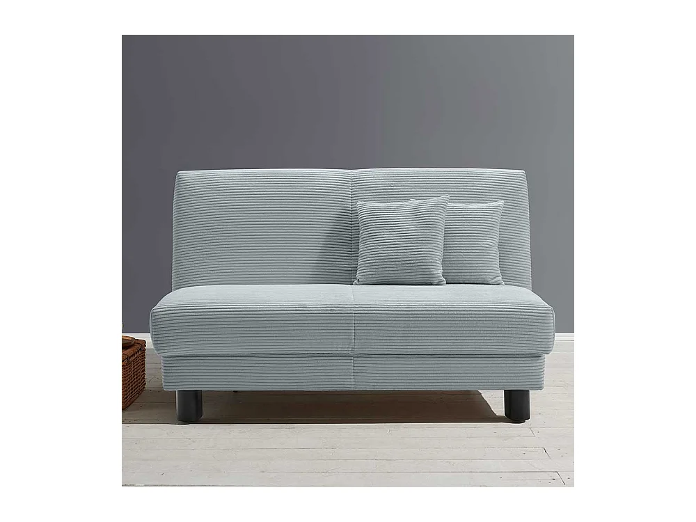 Futonschlafsofa modern in Hellblau Faltmechanik