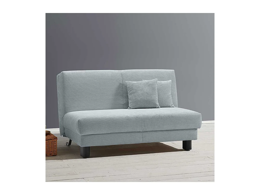 Futonschlafsofa modern in Hellblau Faltmechanik