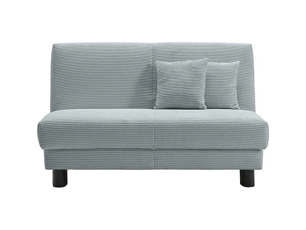 Futonschlafsofa modern in Hellblau Faltmechanik