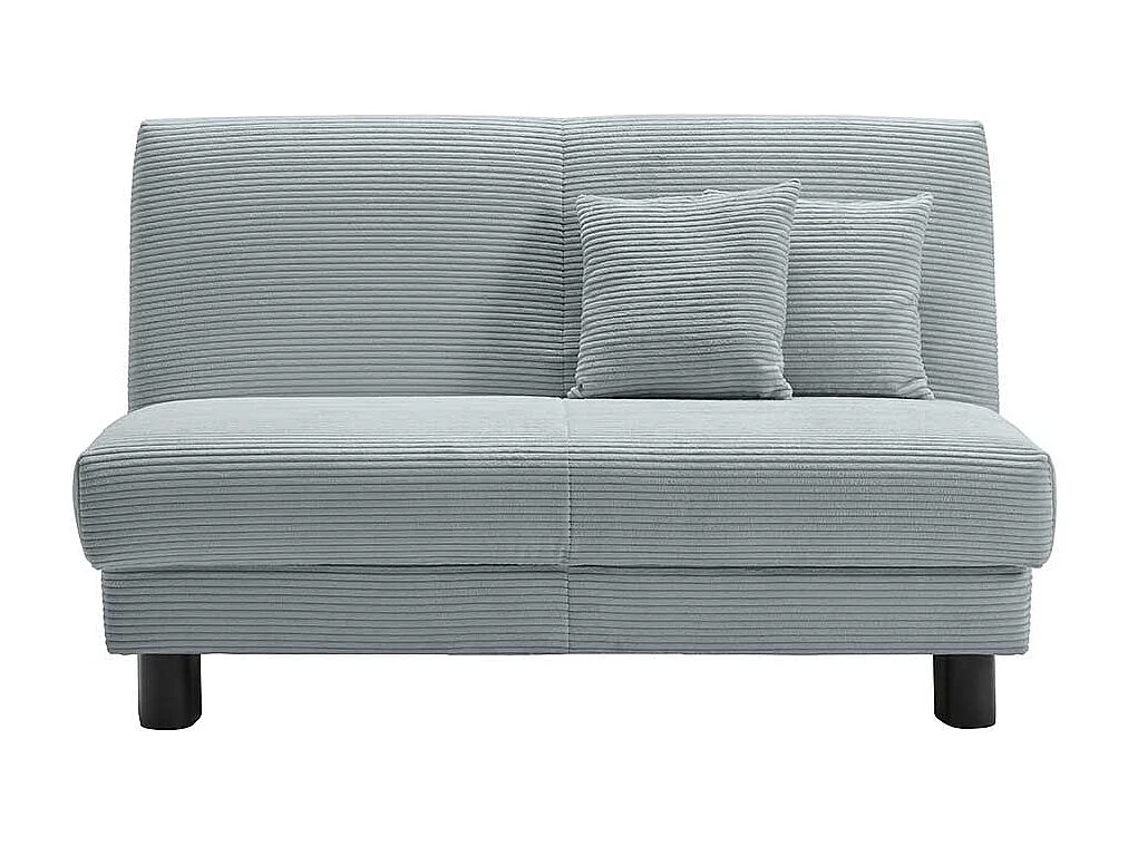 Futonschlafsofa modern in Hellblau Faltmechanik