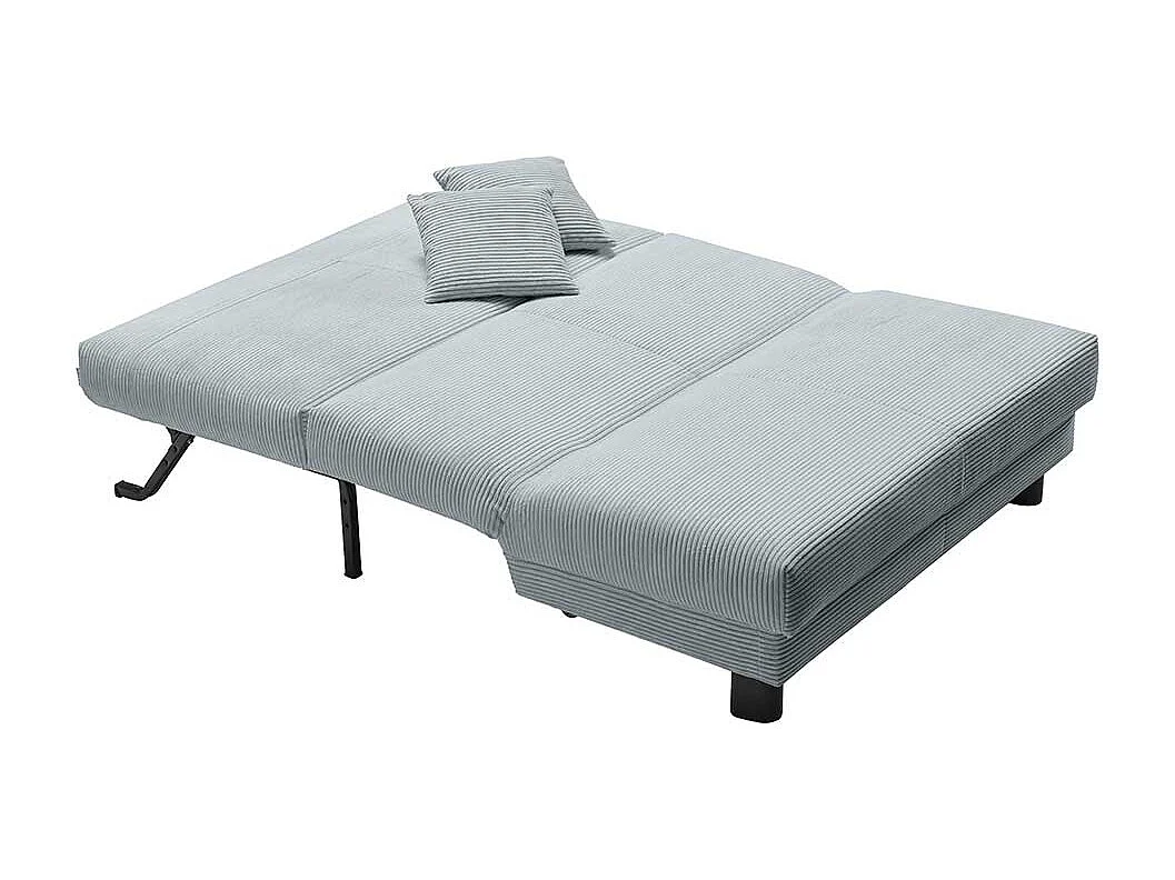 Futonschlafsofa modern in Hellblau Faltmechanik