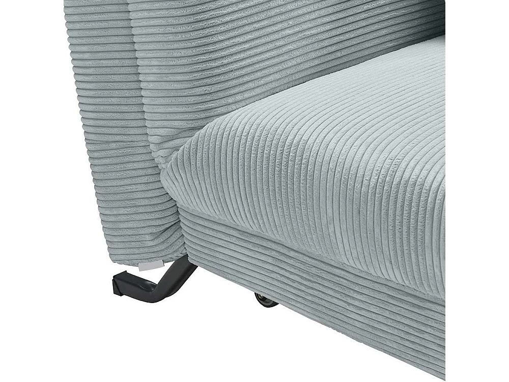 Futonschlafsofa modern in Hellblau Faltmechanik